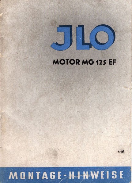 Montagehinweise ILO MG125EF