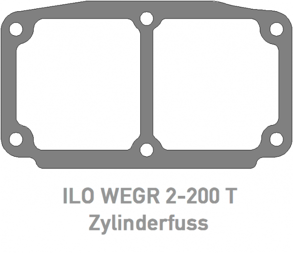 Dichtung ILO WEGR 2-200 T Zylinderfuss
